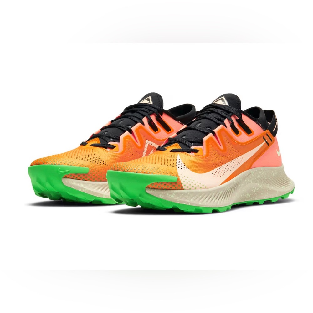Nike Pegasus Trail CK4305-800 Bright Mango Orange Green size 10.5 Men